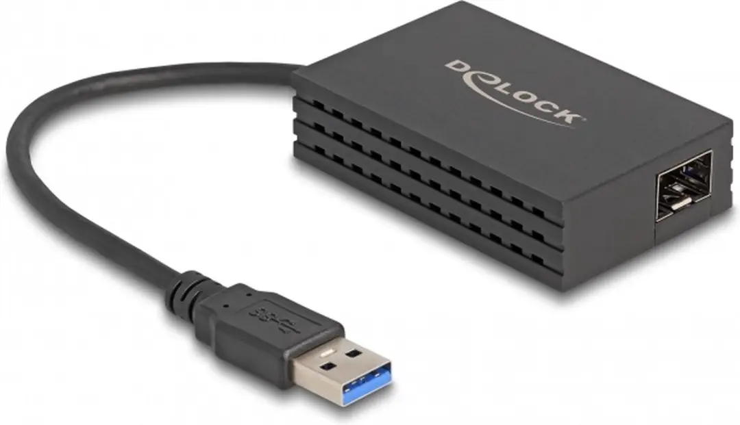 Delock USB naar SFP Gigabit LAN Adapter - Zwart