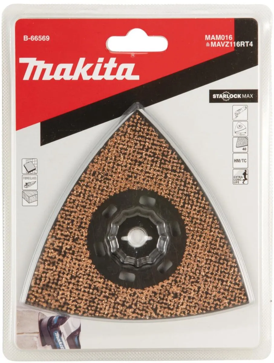 Makita HM Delta Plaat 116 Oscillerend Metaal B-66569 - afbeelding 6 van 6