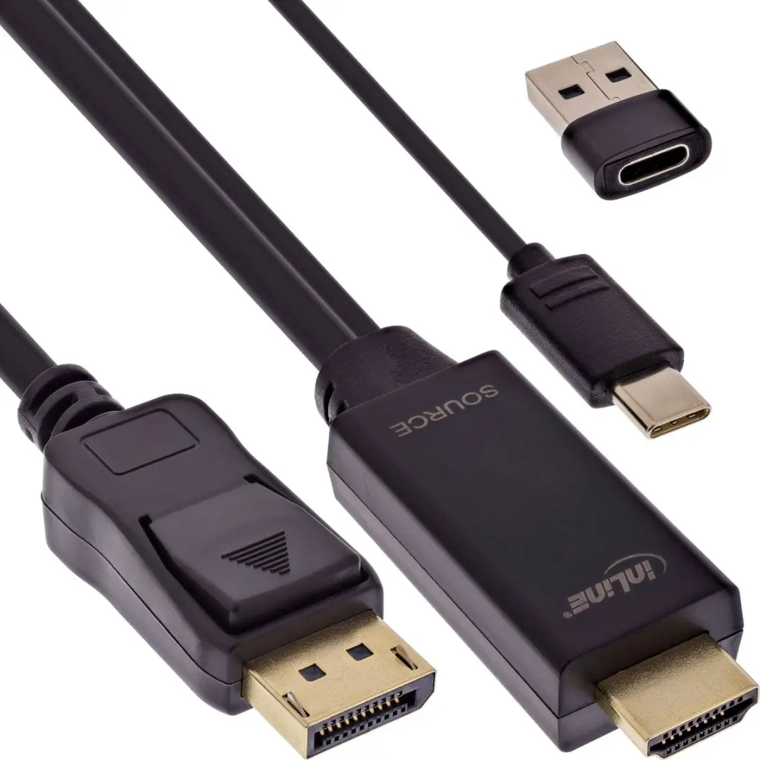 InLine HDMI naar DisplayPort Kabel 4K 60Hz