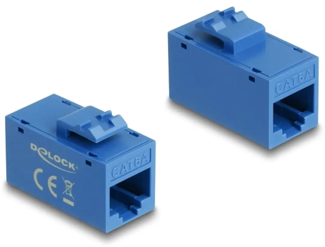 Delock Keystone Module RJ45 Cat.6A Blauw