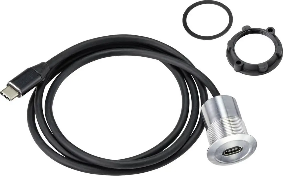 Tru Components TC-9534344 USB-C Inbouwbussen - Zilver