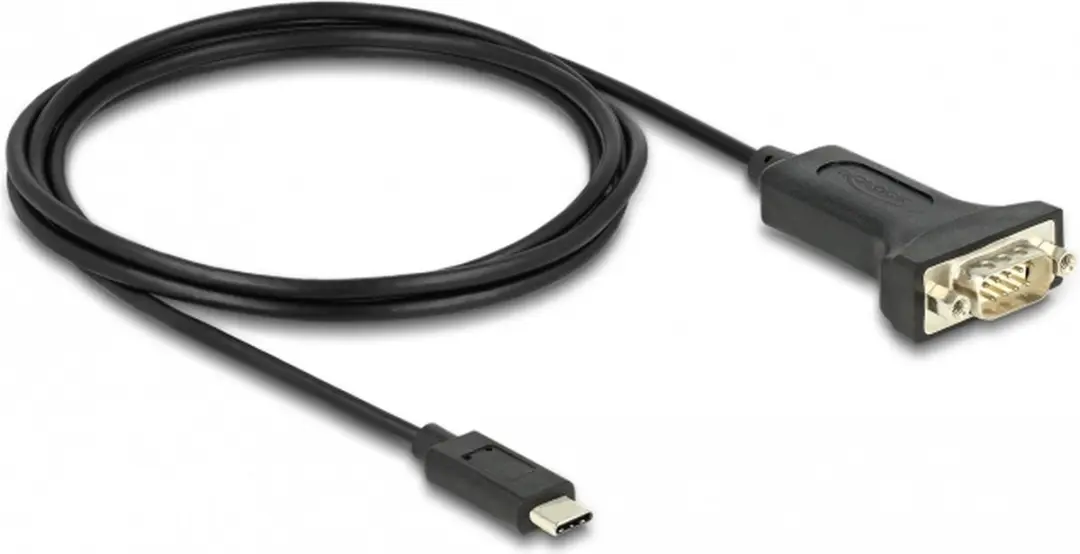 Delock USB-C naar RS-232 Adapter 9-pin - 2m - Zwart