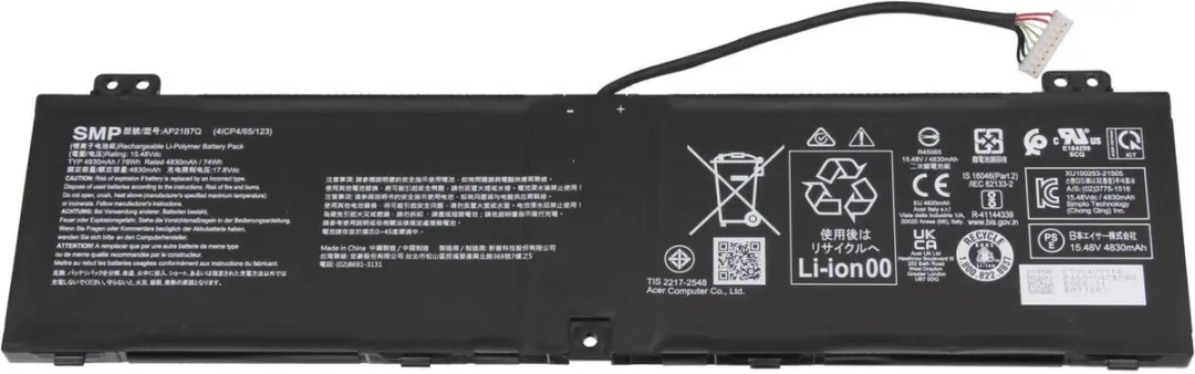 Acer KT.00407.014 Batterij