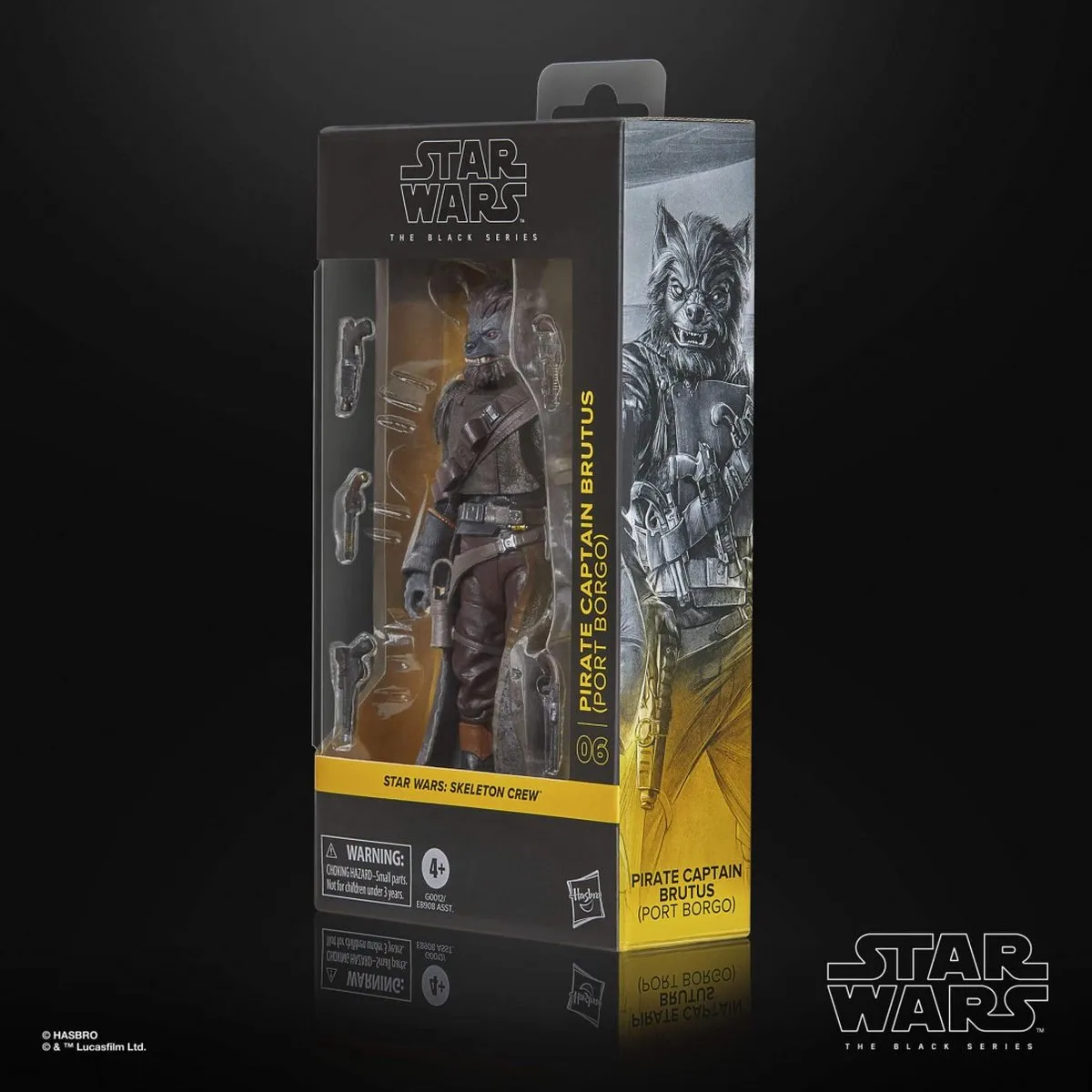 Hasbro SKELETON CREW Pirate Captain Brutus Star Wars Figuur - 15cm - Meerkleurig