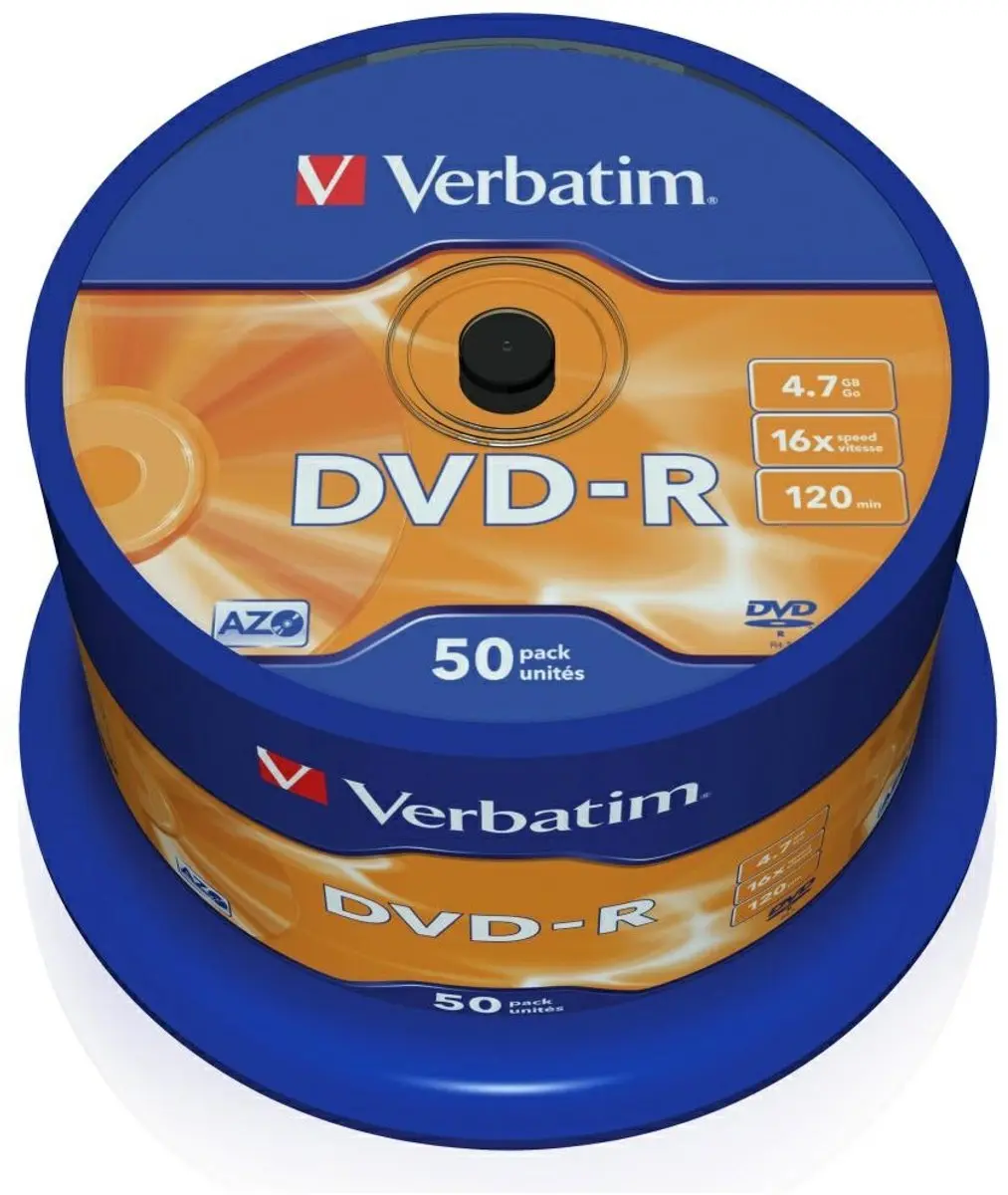 Verbatim 43548 DVD-R 4.7GB - 50 Stuks