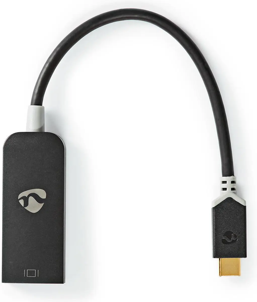 Nedis USB-C naar DisplayPort Adapter CCBW64352AT02 - 8K@30Hz - 0.20m - Antraciet