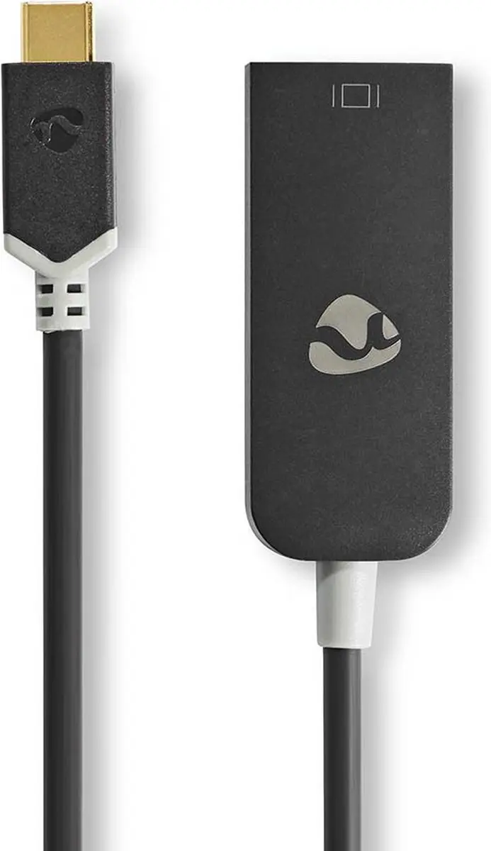 Nedis USB-C naar DisplayPort Adapter CCBW64352AT02 - 8K@30Hz - 0.20m - Antraciet
