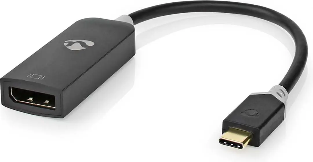 Nedis USB-C naar DisplayPort Adapter CCBW64352AT02 - 8K@30Hz - 0.20m - Antraciet