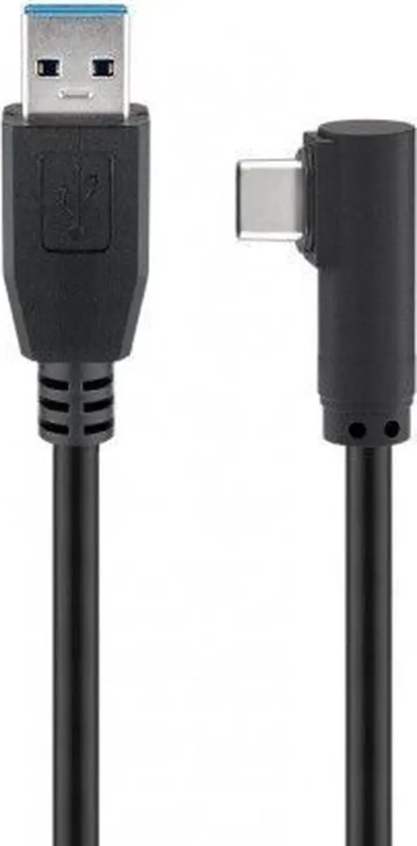 Goobay USB-A naar Haakse USB-C Kabel 3.2 Gen 1 1m - 10 Stuks