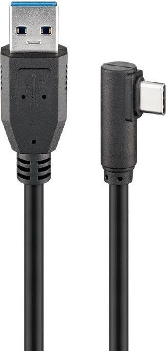 Goobay USB-A naar Haakse USB-C Kabel 3.2 Gen 1 1m