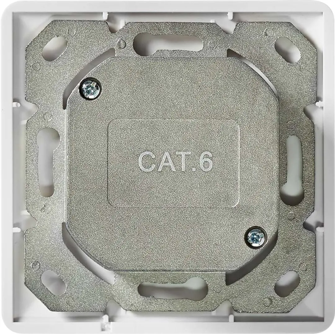 Nedis CCBW89200IV Netwerk Wanddoos 2x CAT6 - Goudverguld - Wit