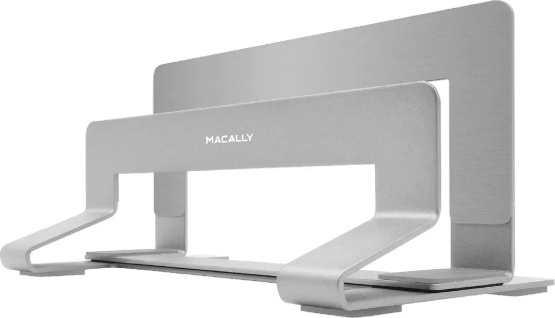 Macally VCSTANDA Verticale Laptopstandaard - Zilverkleur