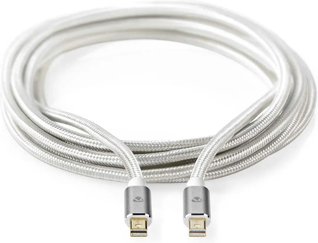 Nedis Mini DisplayPort Kabel 2m - Verguld - Zilver