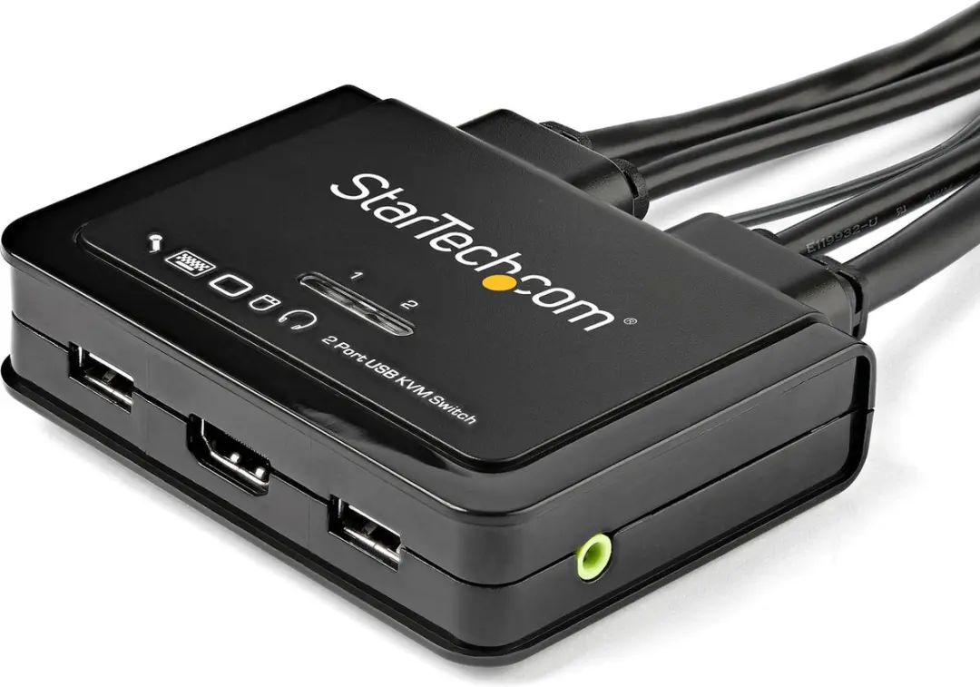 Startech SV211HDUA4K KVM-Schakelaar - 4 Poorten - 4K Wit