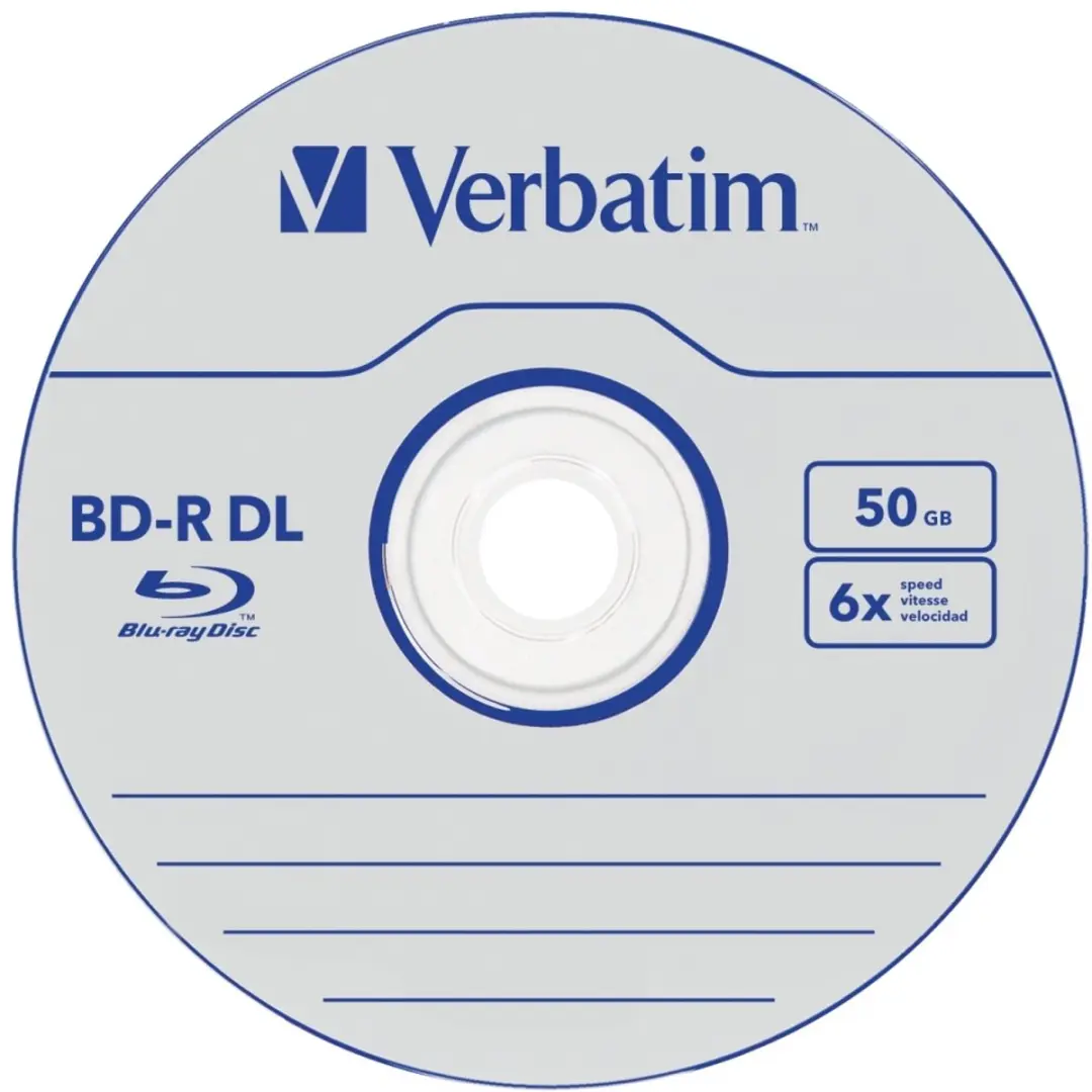 Verbatim BD-R DL 50GB 6x - 5 Stuks