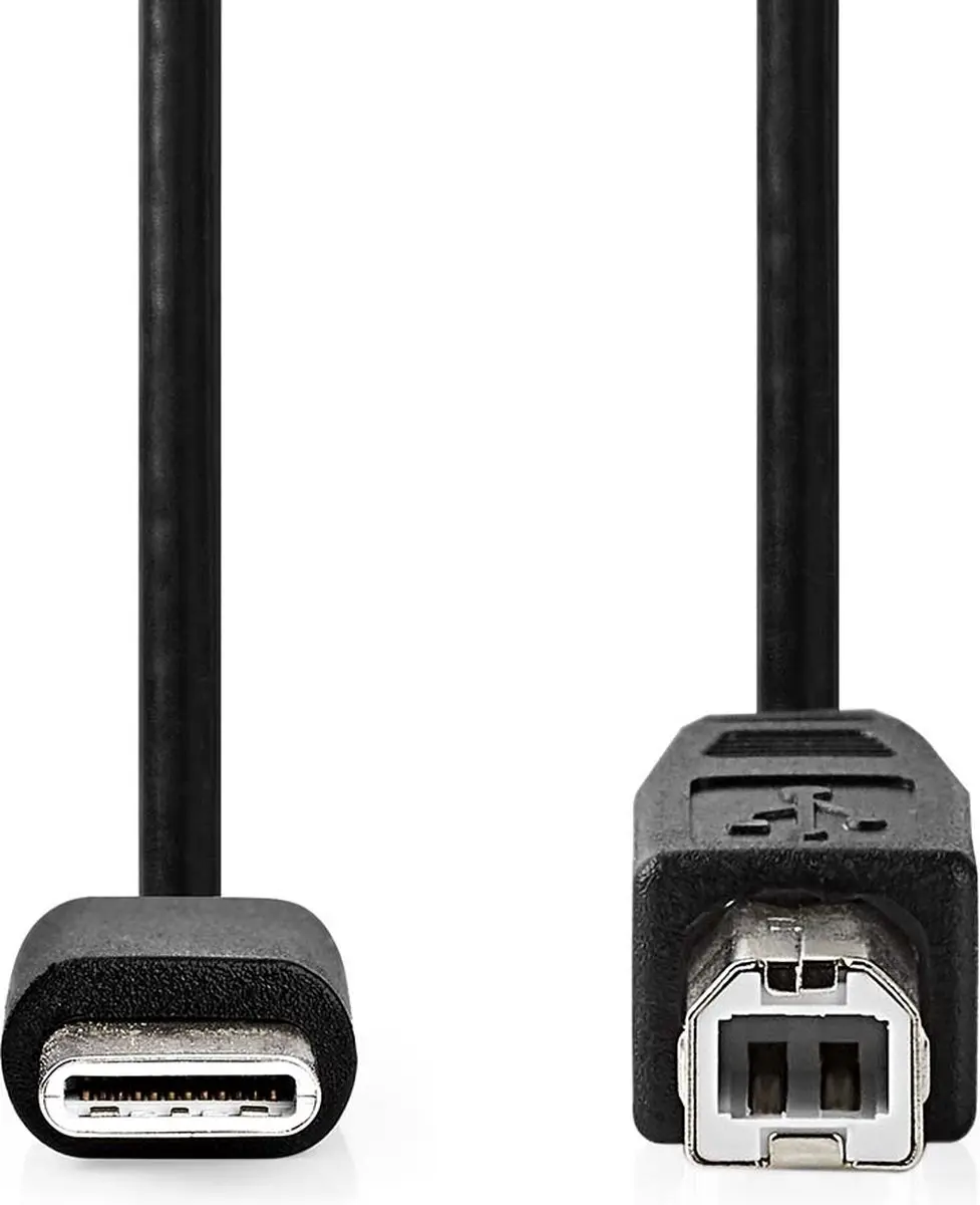 Nedis USB 2.0 USB-C naar USB-B Kabel 2m