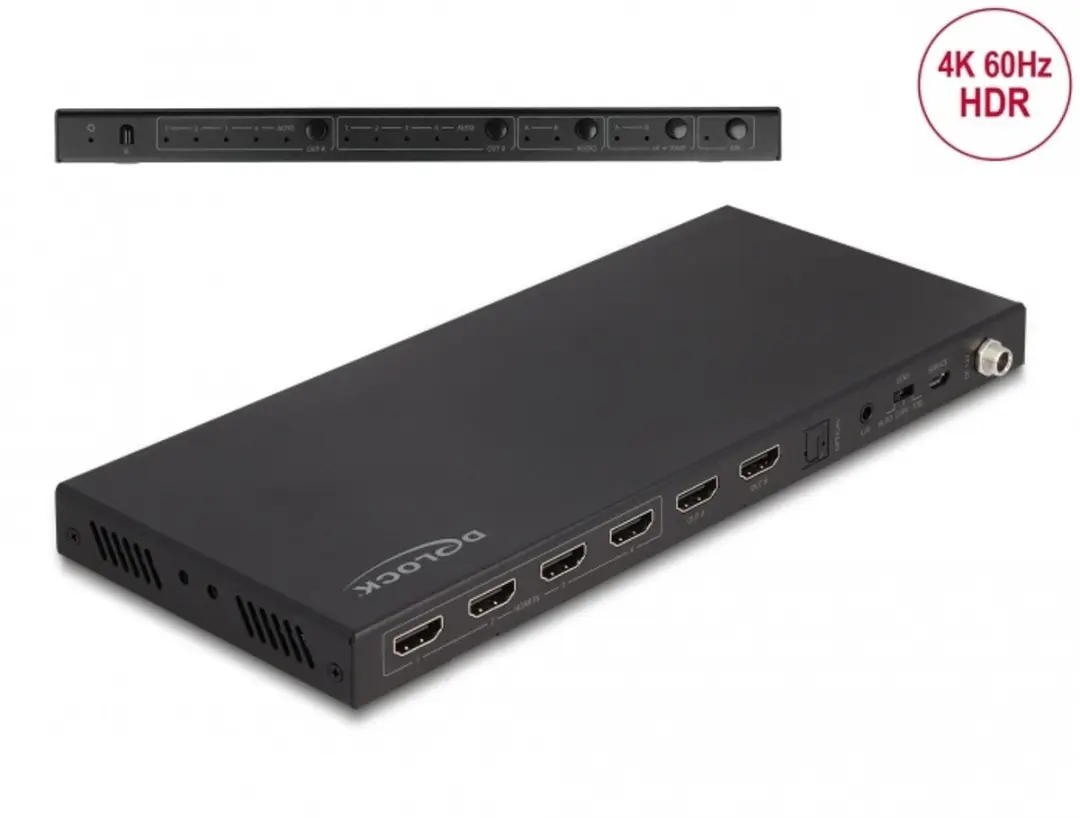 Delock HDMI Matrix Switch 4K 60Hz 4x2