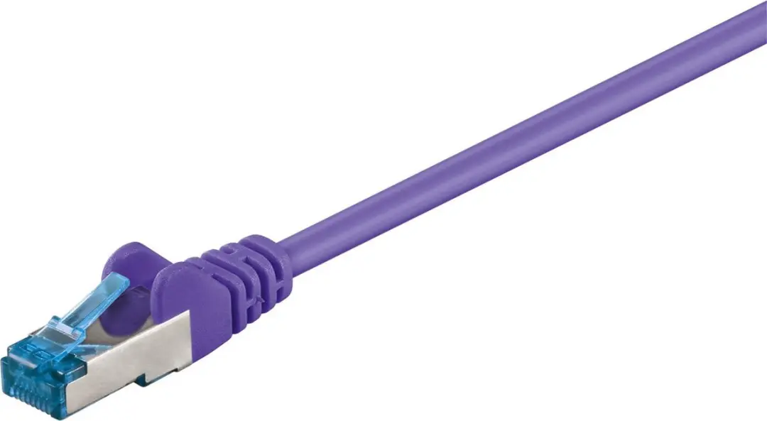 Goobay S/FTP CAT6a Netwerkkabel - Paars 0,25m