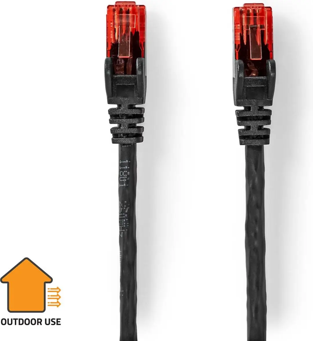 Nedis CAT6 Netwerkkabel 30m - Buitenshuis - Zwart