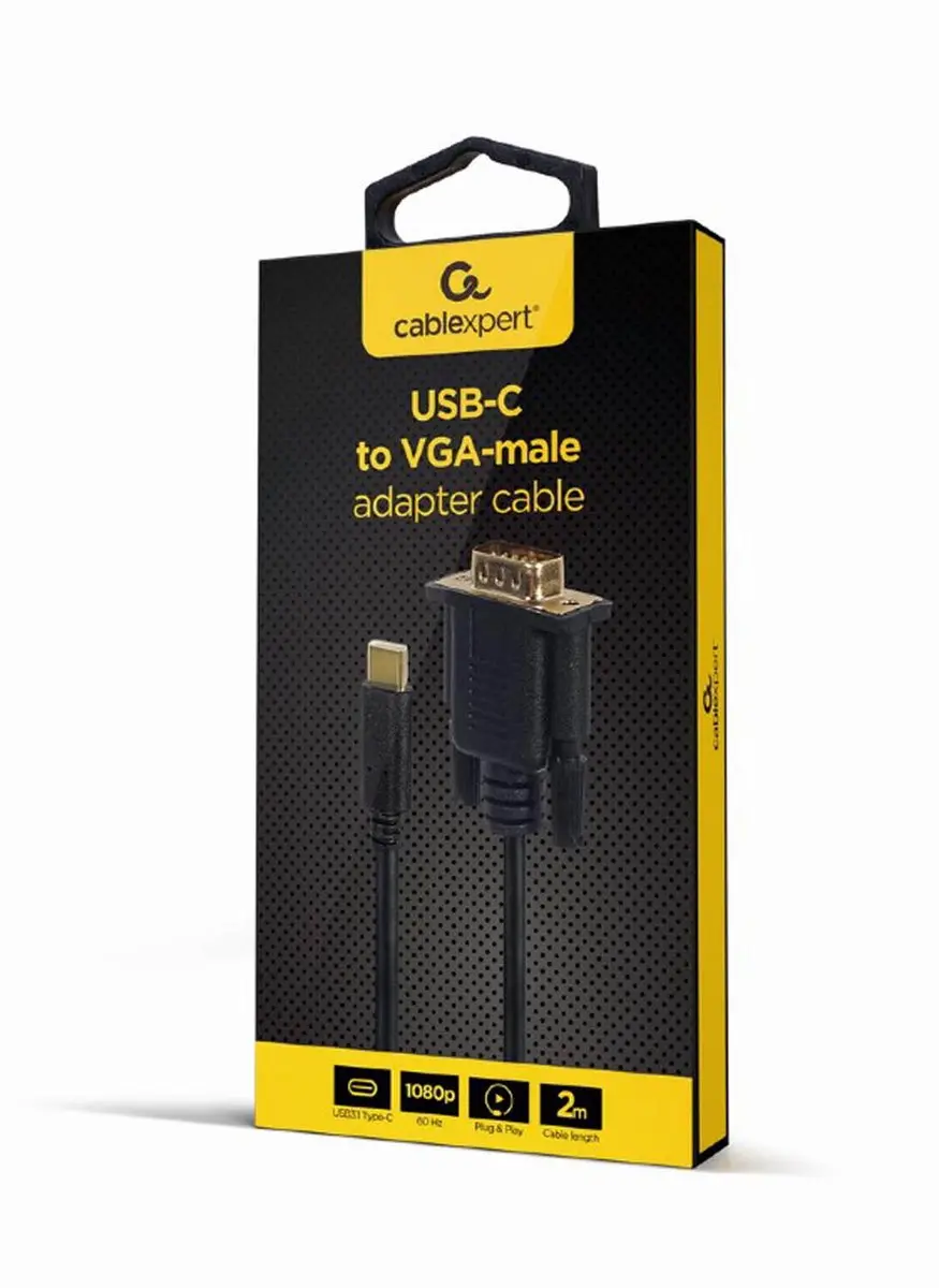 Gembird USB-C naar VGA Adapter 2m