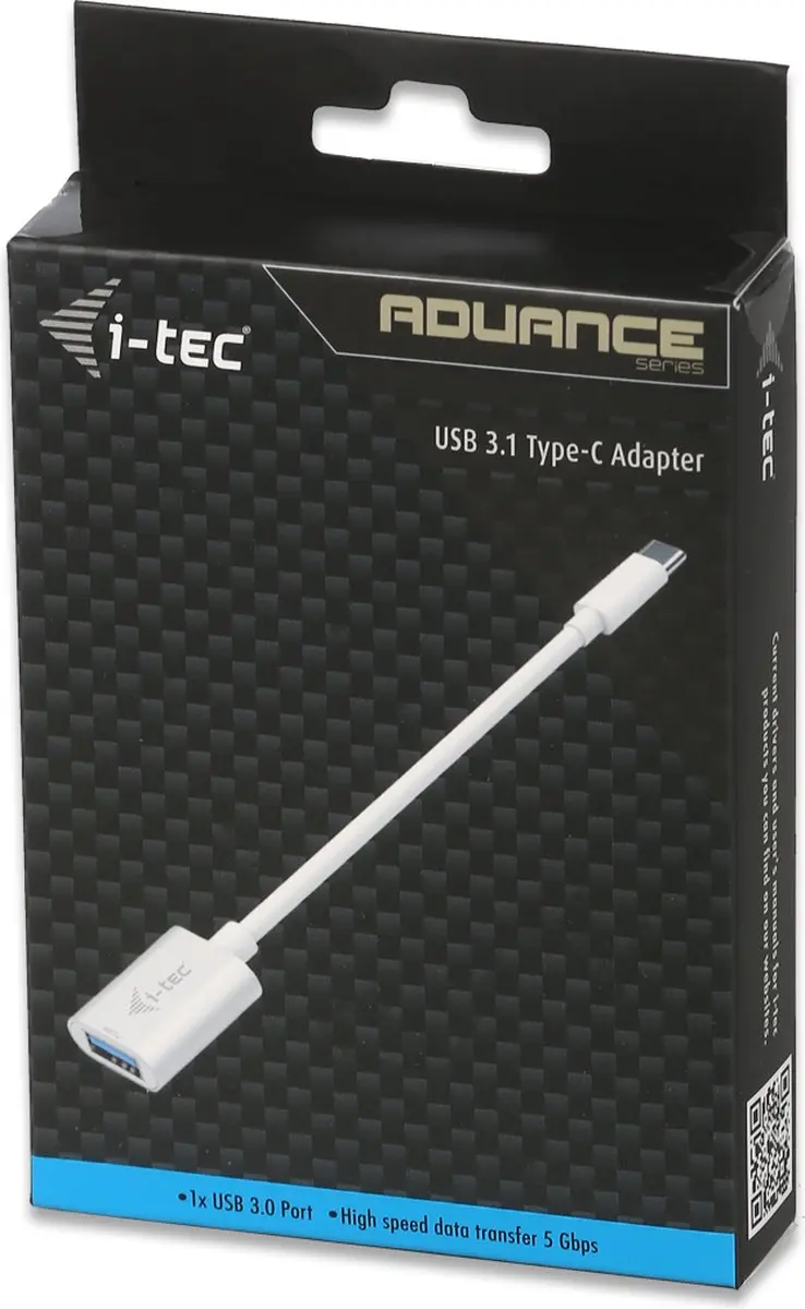 I-tec USB C31ADA USB-A naar USB-C Kabel - Wit