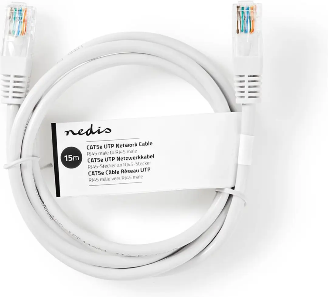 Nedis CAT5e Netwerkkabel 15m - Wit