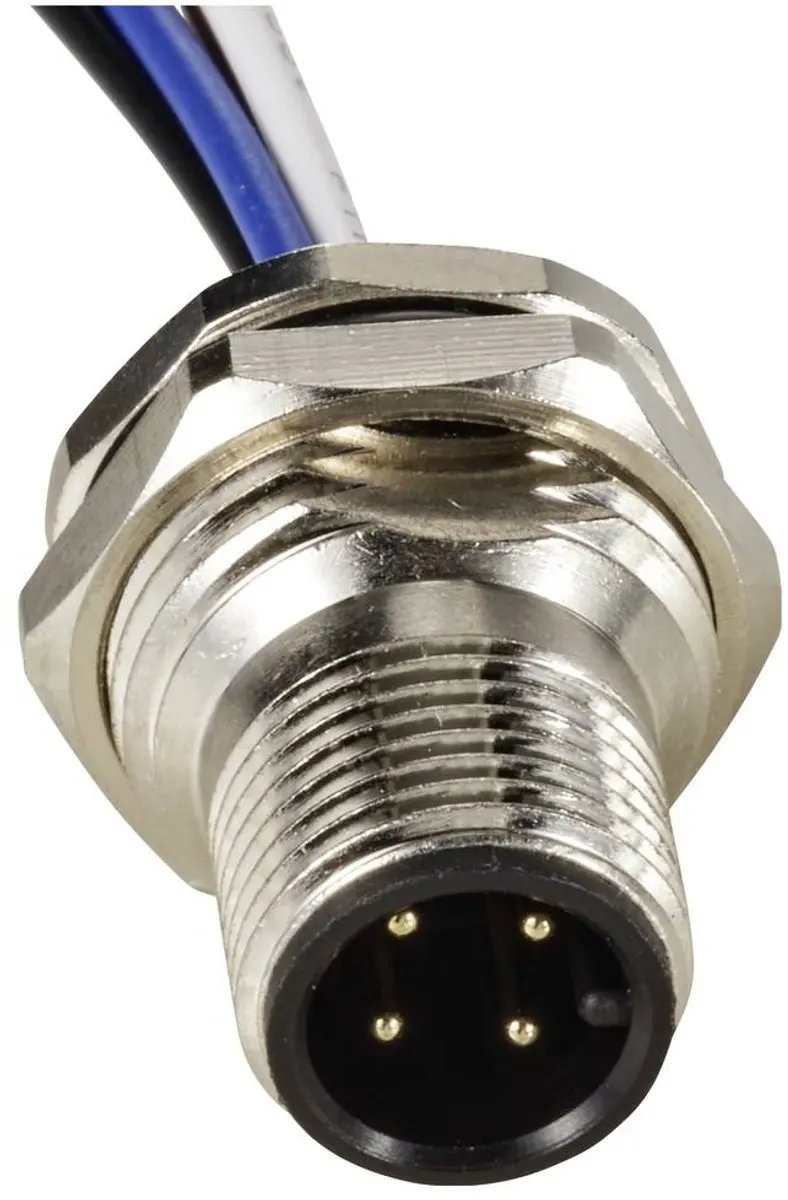 Tru Components TC-12833072 M12 Sensorstekker 4-polig - Inbouw 0.5m