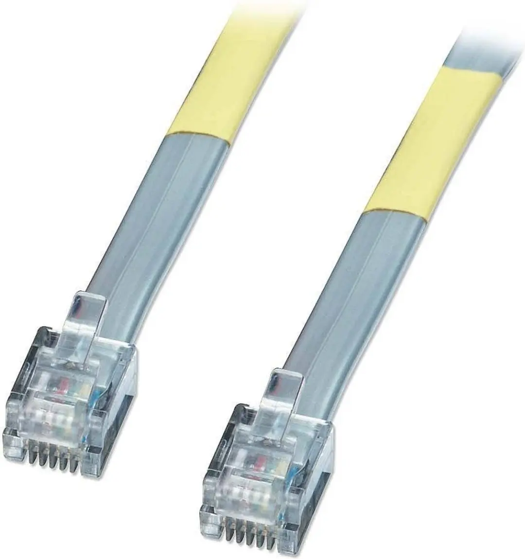 Lindy Telefoon Aansluitkabel RJ12 5m - Grijs