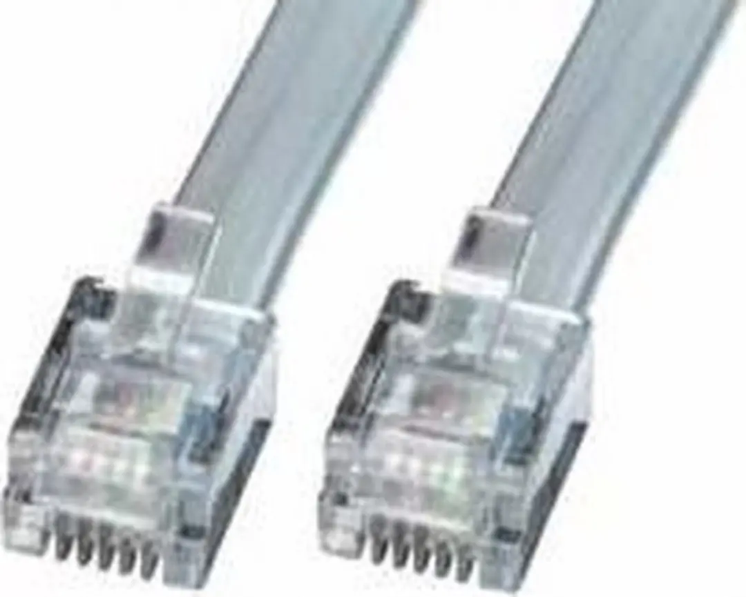 Lindy Telefoon Aansluitkabel RJ12 5m - Grijs
