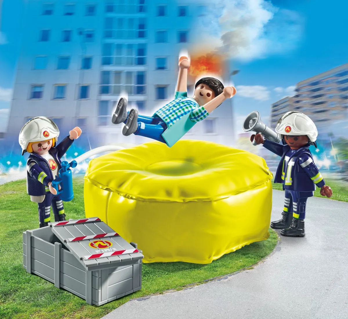 Playmobil Brandweerlieden Luchtkussers 71465 - Multicolor