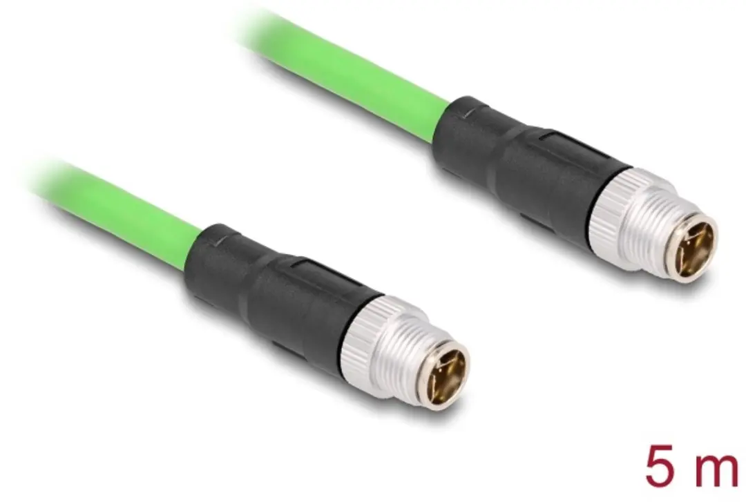 Delock M12 X-coded Kabel 8-pin M-M 5m