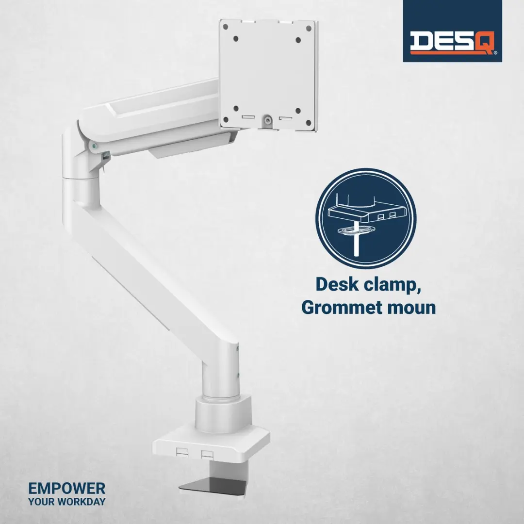 Desq Monitor Arm 1764.09 Heavy Duty - 17-49 Inch - Wit