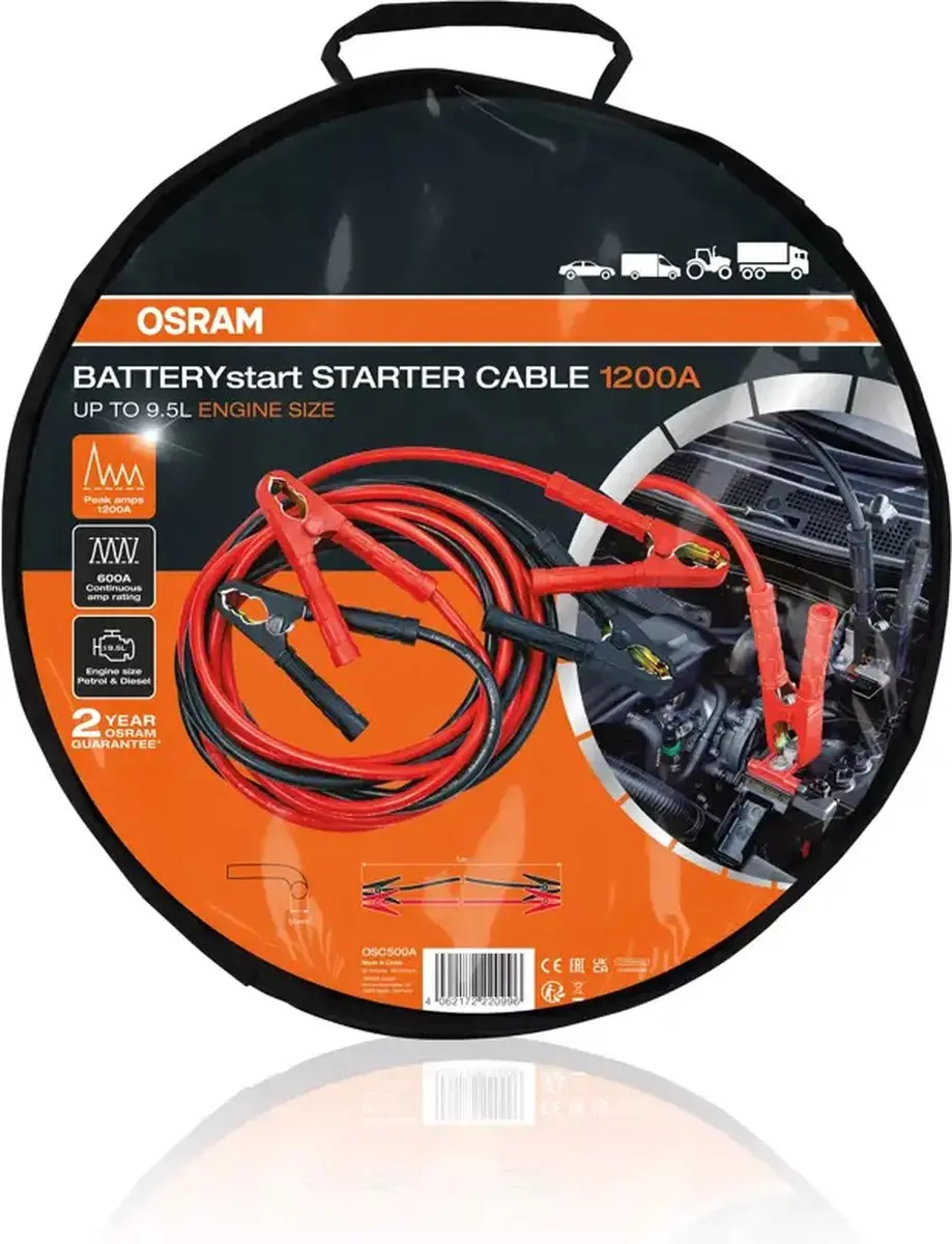 Osram BatteryStart Startkabels 500A 5m - 50mm² Aluminium