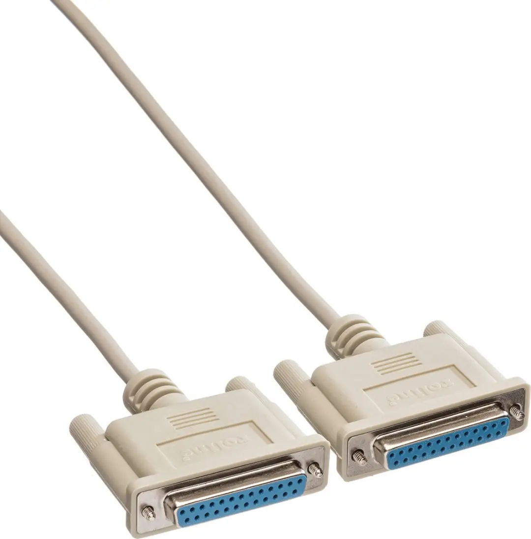 Roline RS232 Kabel D25 F/F 3m - Grijs