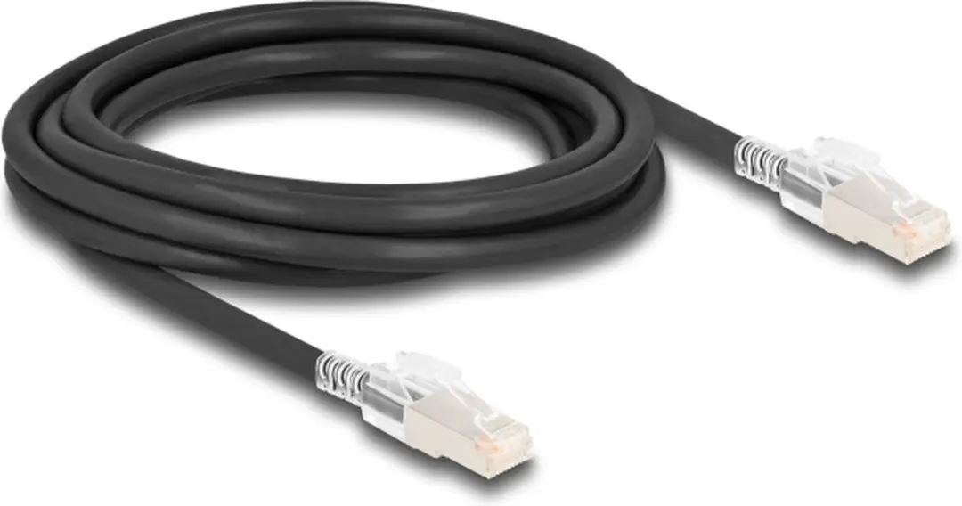 Delock RJ45 Netwerkkabel Cat.6A S/FTP 3m - Zwart