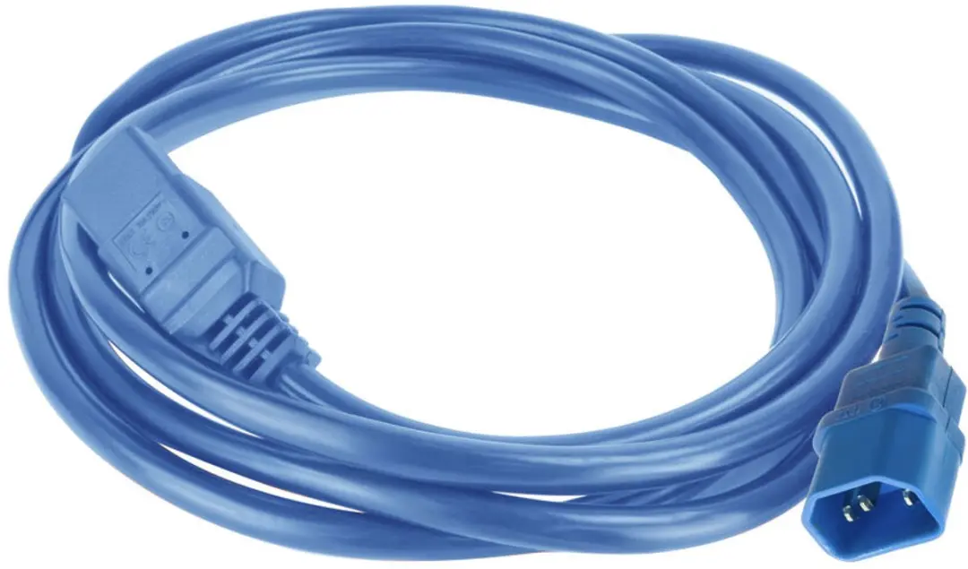 ACT AK5380 Netsnoer C14-C21 1m - Blauw