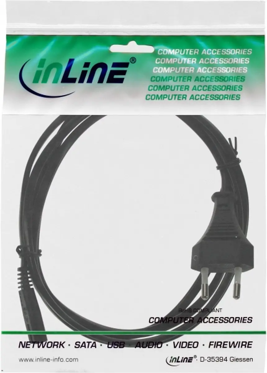 InLine 4043718079476 C7 Kabel - 1,5m - Zwart