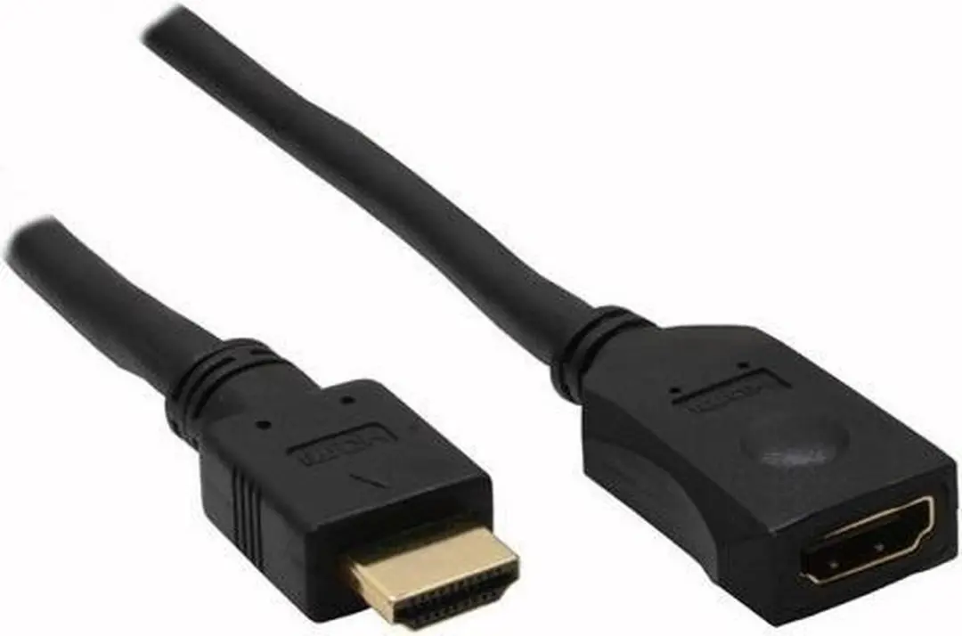 InLine HDMI High Speed Verlengkabel 3m - Zwart