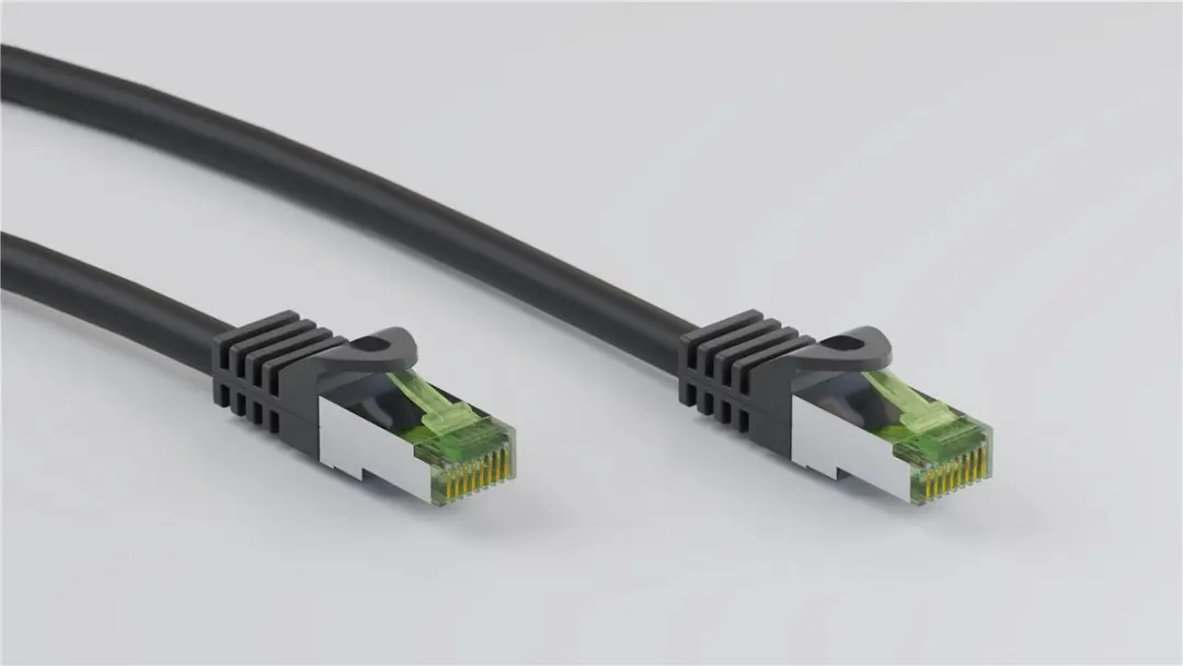 CAT8.1 S/FTP Netwerkkabel 0.5M - Zwart