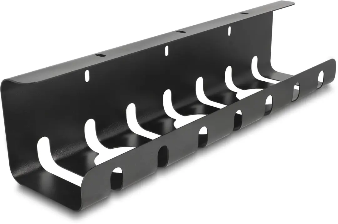 Delock Cable holder for under-table mounting black 2 pcs set