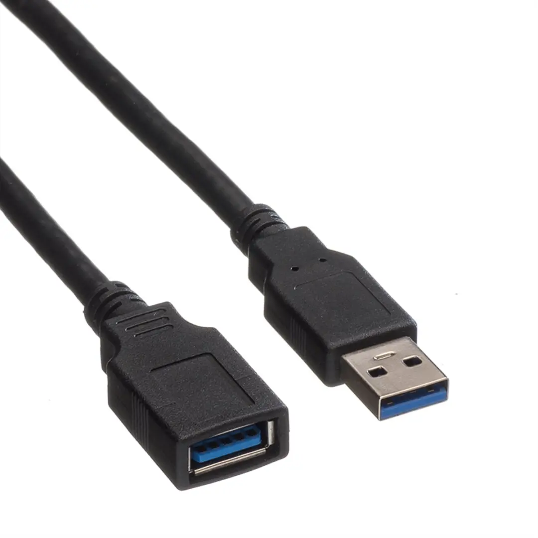 Roline USB 3.2 Gen 1 Kabel A-A M/F 0,8m - Zwart