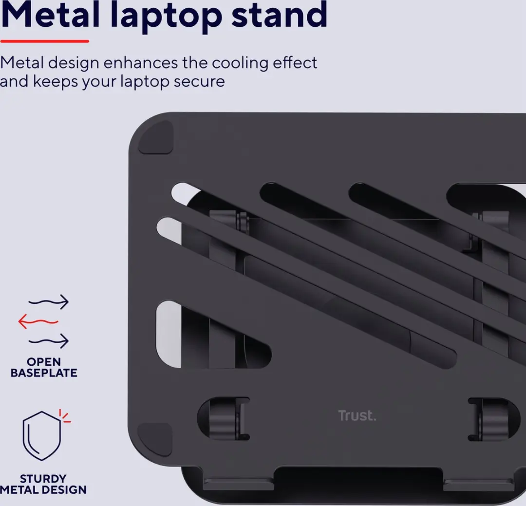 Trust Zeff Laptopstandaard 25482 - Zwart