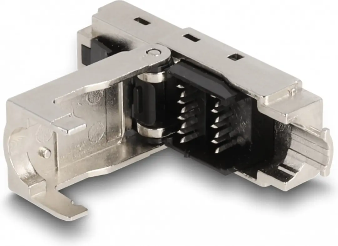 Delock RJ45 LSA-plug Cat.6A - Zwart - 1 Stuk