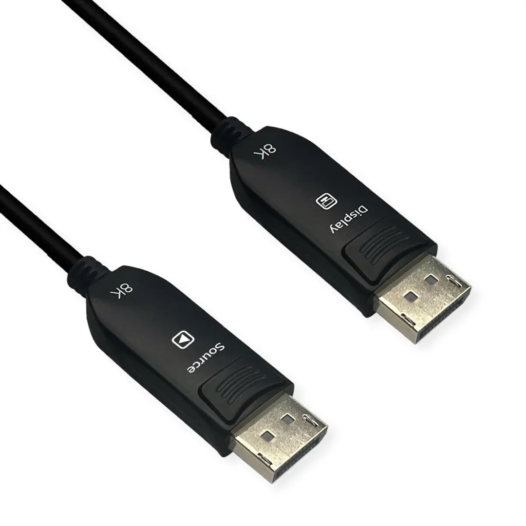 ROLINE DisplayPort v2.1 Kabel (AOC), M/M, 15 m