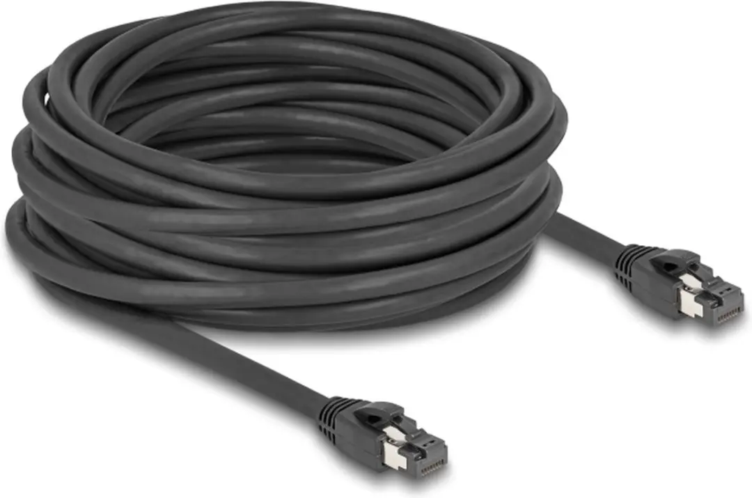 Delock RJ45 Netwerkkabel Cat.8.1 S/FTP 40Gbps - 10m - Zwart