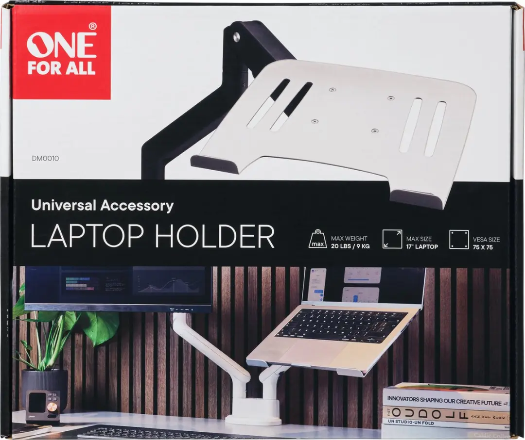 One For All DM0010 Universele Laptophouder - VESA 75x75 - Grijs