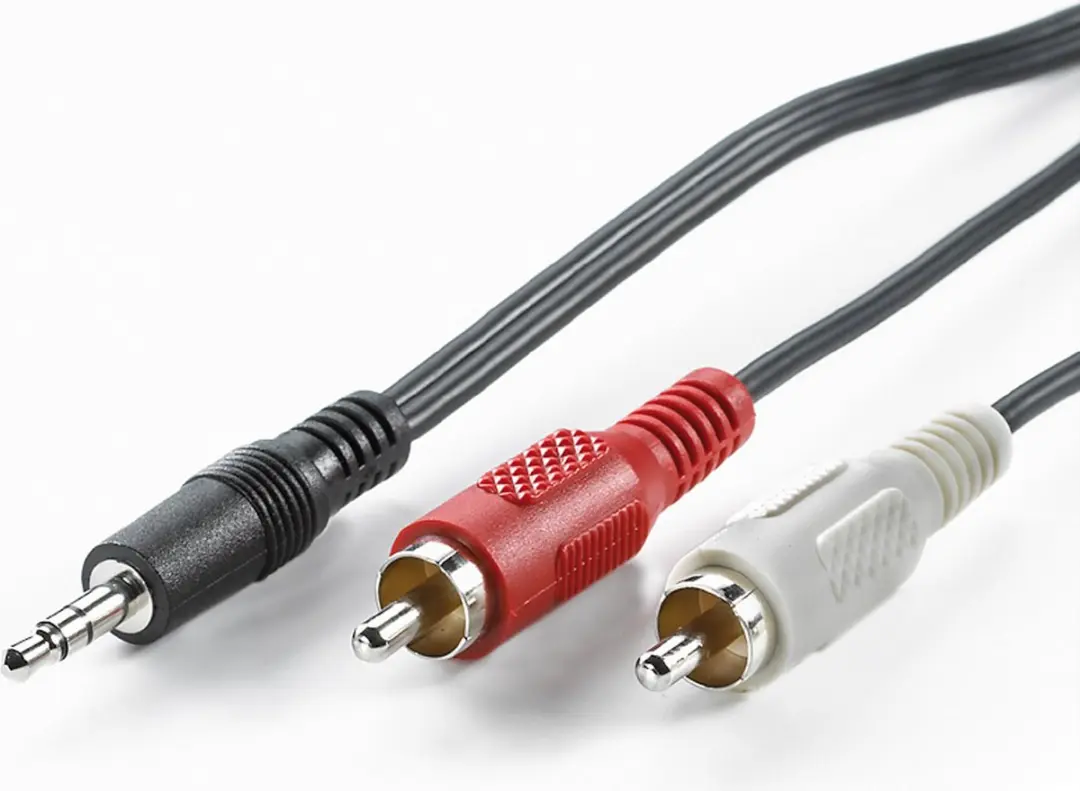 Value 3,5mm naar Cinch Kabel 1,5m - Zwart