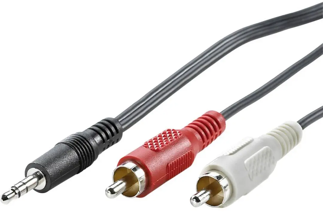 Value 3,5mm naar Cinch Kabel 1,5m - Zwart