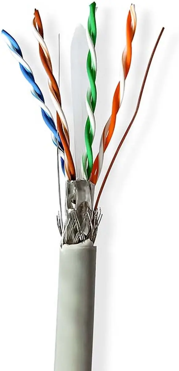 Nedis CAT6 Netwerk Kabel Rol 305m - Grijs