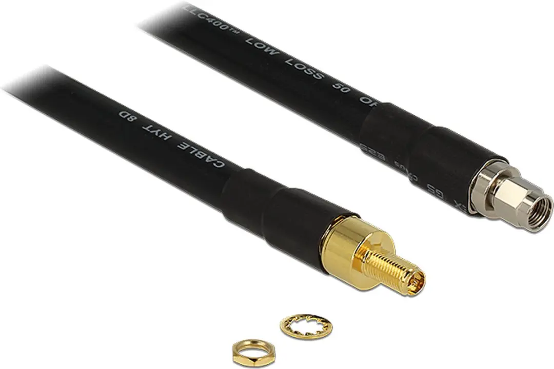 Delock RP-SMA Verlengkabel 50 Ohm